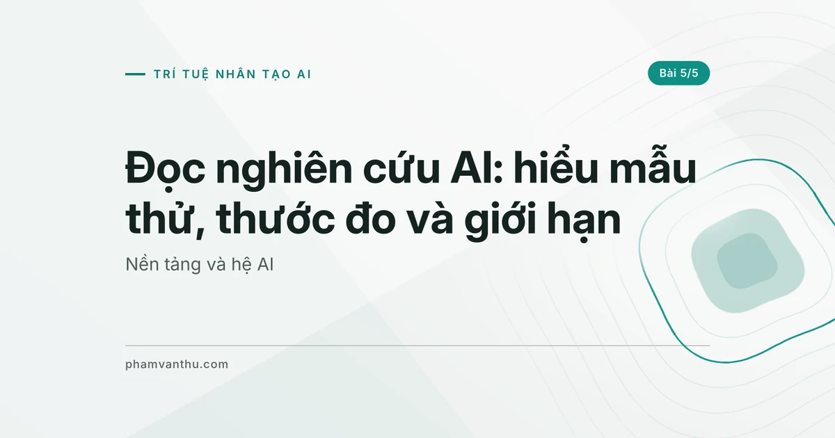 Đọc nghiên cứu AI để ra quyết định: mẫu thử, thước đo và điều chưa biết