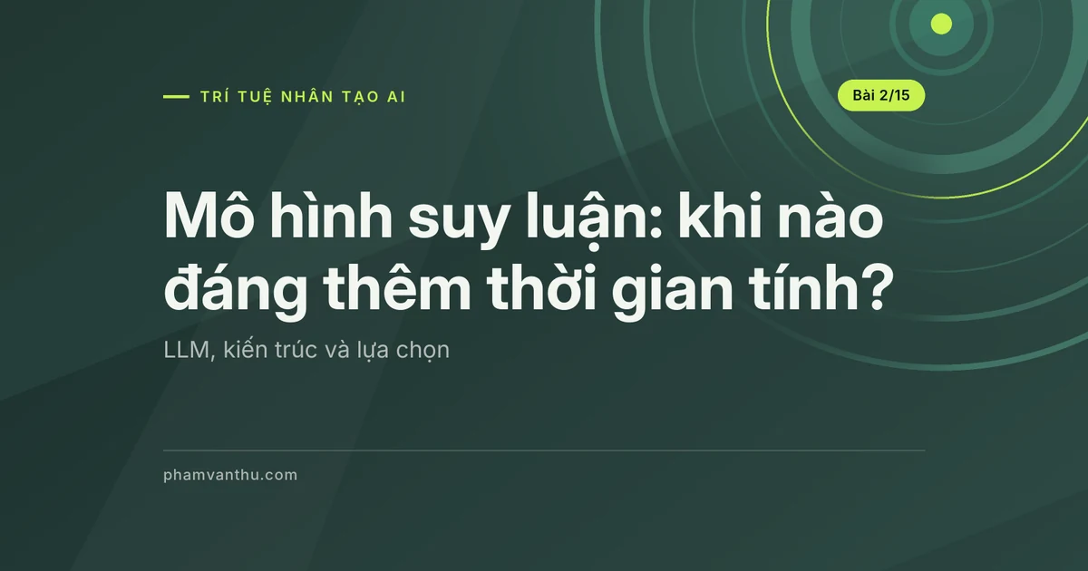 Mô hình suy luận: khi nào đáng trả thêm thời gian tính toán?