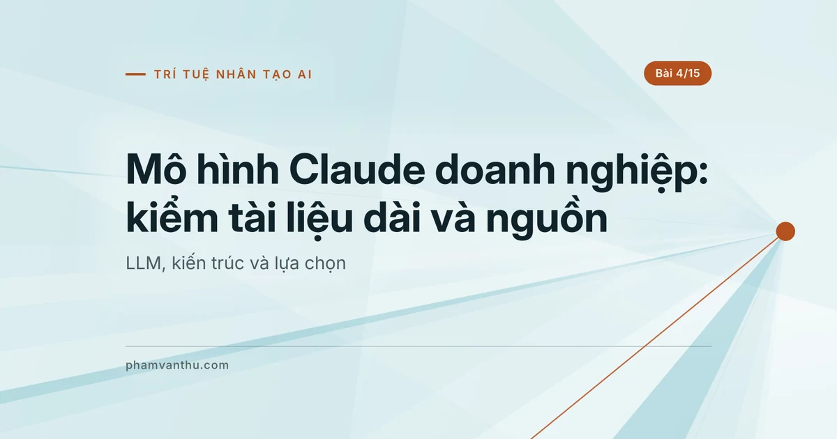 Mô hình Claude doanh nghiệp: đọc tài liệu dài có kiểm chứng