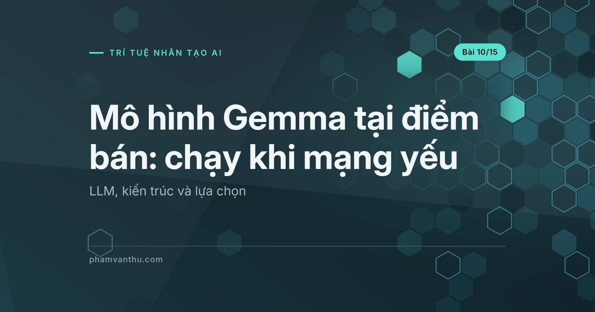 Mô hình Gemma tại điểm bán: chạy cục bộ khi mạng yếu
