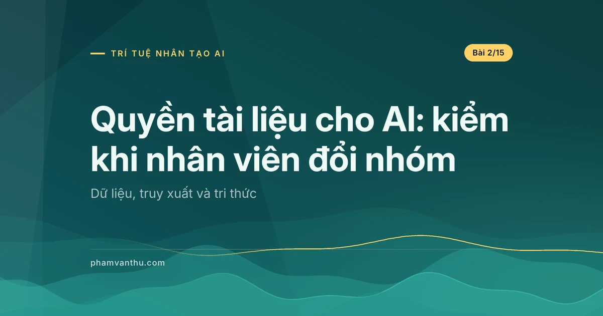 Quyền tài liệu cho AI: giữ đúng khi nhân viên đổi nhóm