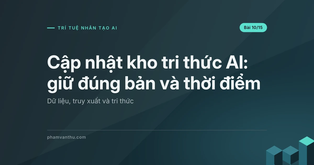 Cập nhật kho tri thức AI: giữ đúng bản và thời điểm
