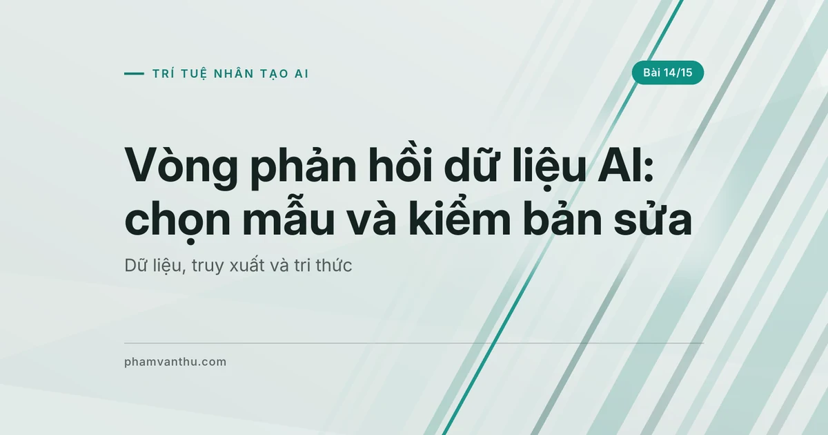 Vòng phản hồi dữ liệu AI: biến đánh giá thành dữ liệu sửa lỗi