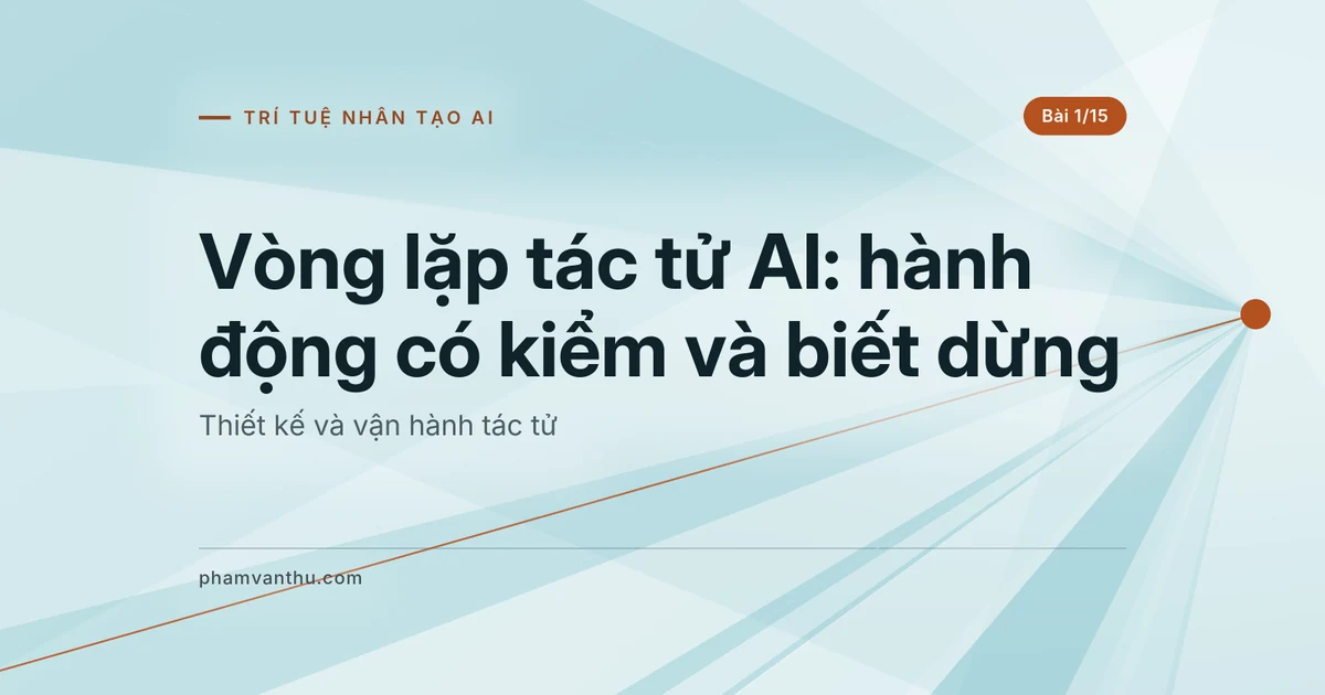 Vòng lặp tác tử AI: quan sát, dùng công cụ và biết dừng