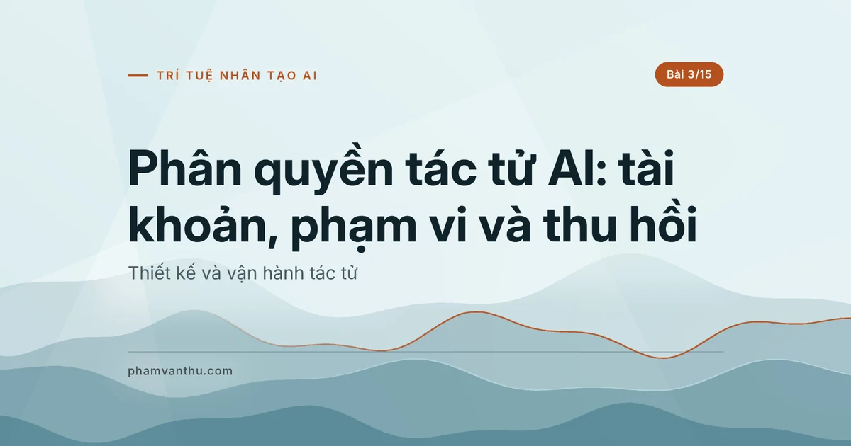 Phân quyền tác tử AI: tài khoản, phạm vi và thu hồi giữa phiên