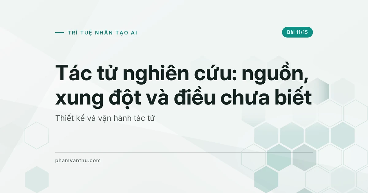 Tác tử nghiên cứu: giữ nguồn, xung đột và điều chưa biết