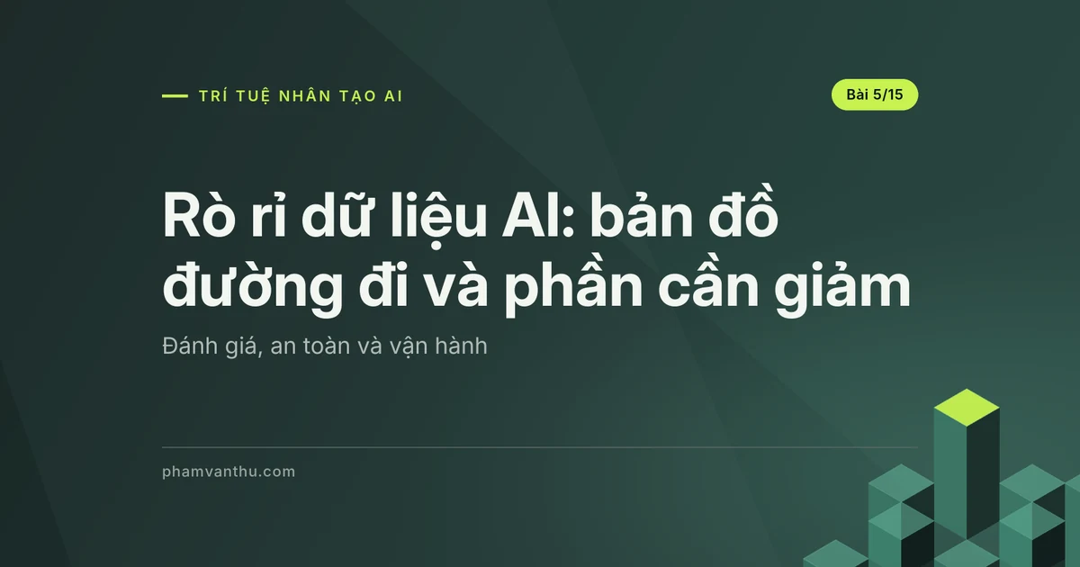 Rò rỉ dữ liệu AI: bản đồ đường đi và phần cần giảm