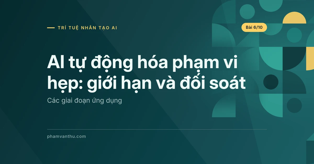AI tự động hóa phạm vi hẹp: điều kiện, giới hạn và đối soát
