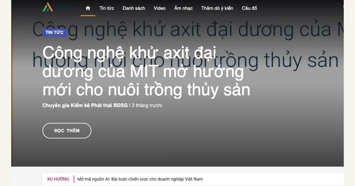 Vùng điều hướng và nội dung biên tập công khai trên BDSG News — ảnh chụp đã cắt ngày 19/10/2026.
