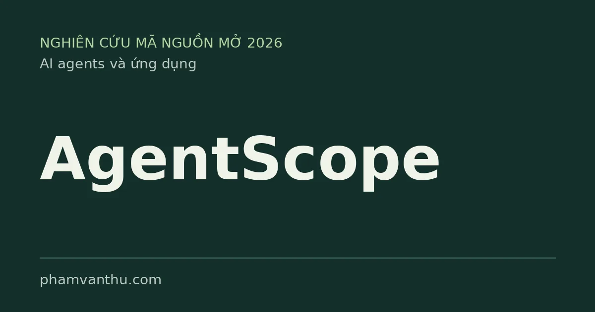 Hình đại diện AgentScope — AI agent mã nguồn mở