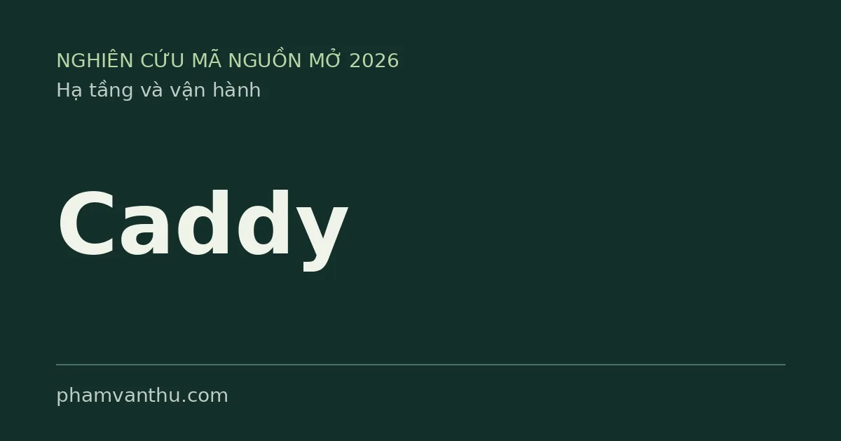 Hình đại diện Caddy — hạ tầng và DevOps mã nguồn mở