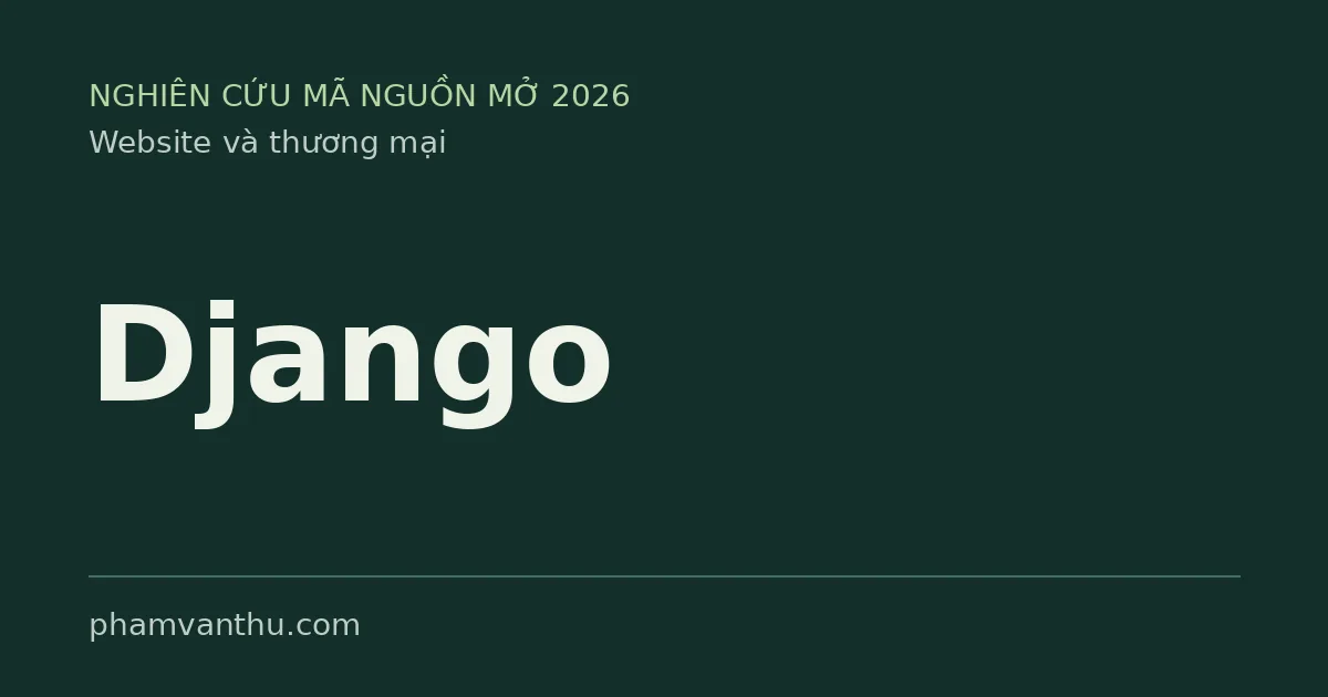 Hình đại diện Django — website và thương mại điện tử mã nguồn mở