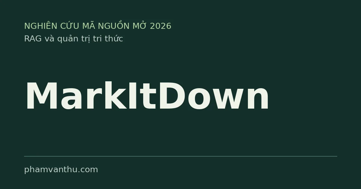 Hình đại diện MarkItDown — RAG mã nguồn mở