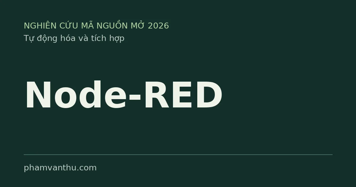 Hình đại diện Node-RED — tự động hóa quy trình mã nguồn mở