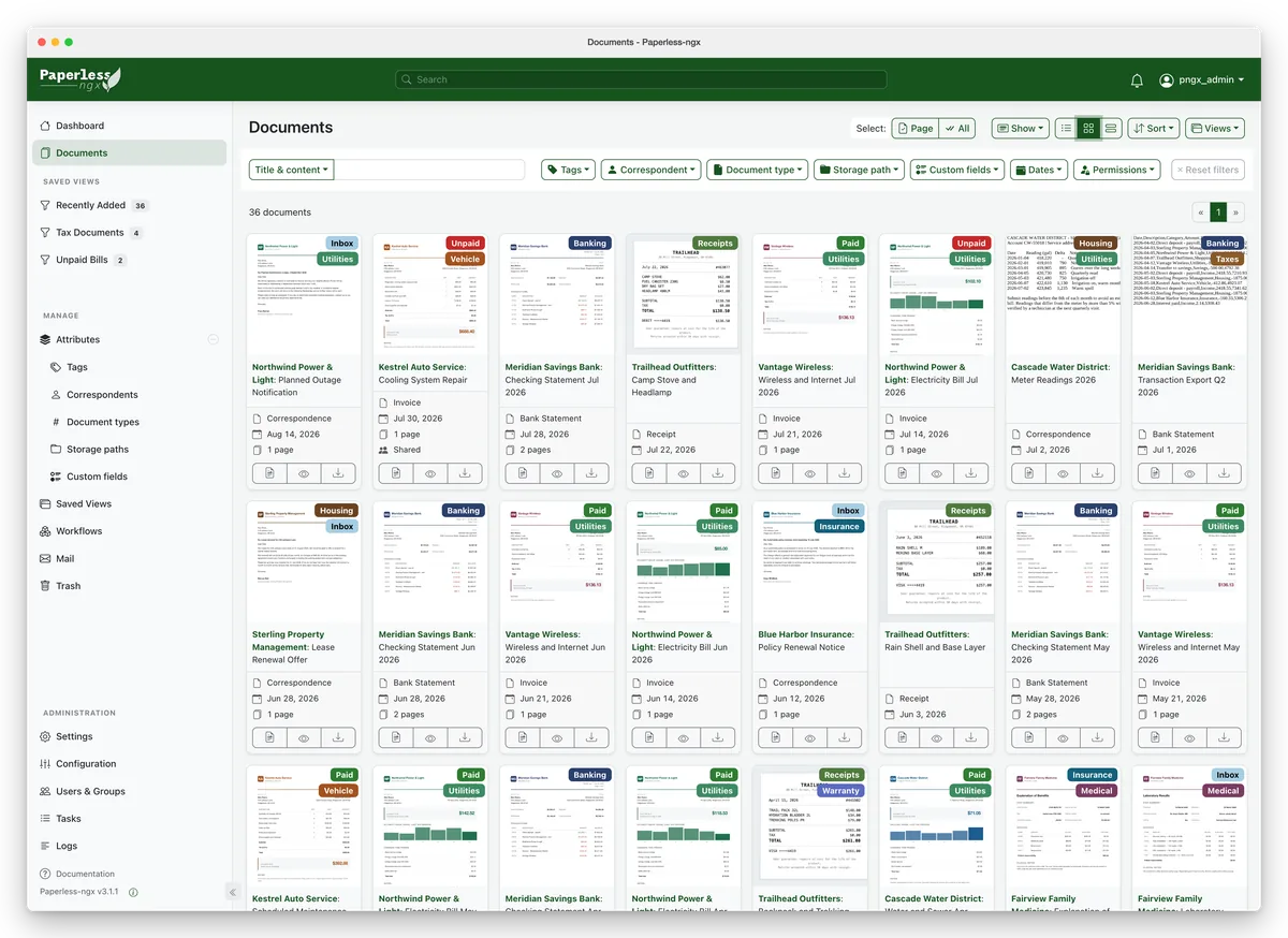 Paperless-ngx — hình minh họa 1, RAG mã nguồn mở