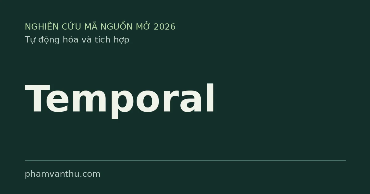 Hình đại diện Temporal — tự động hóa quy trình mã nguồn mở