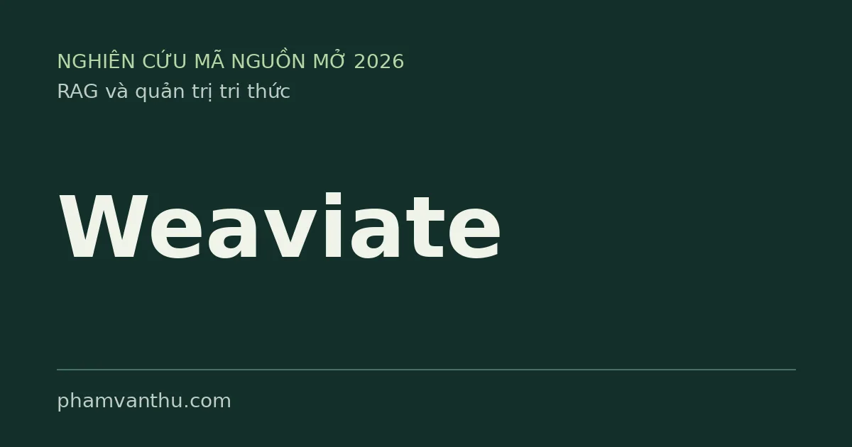 Hình đại diện Weaviate — RAG mã nguồn mở