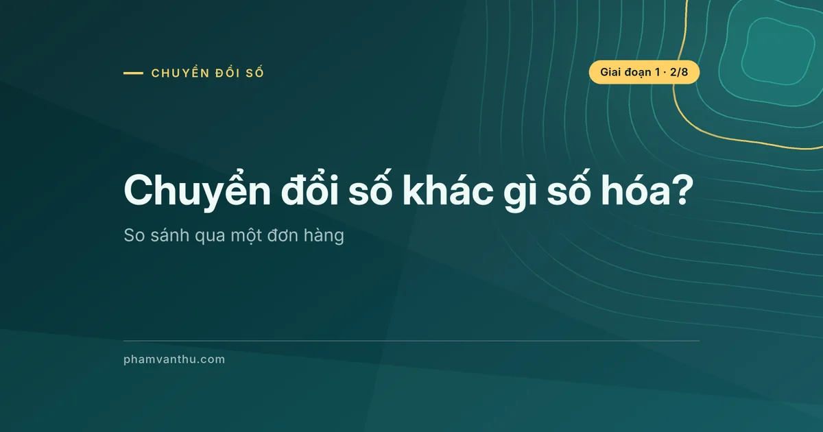 Ảnh bìa bài: Chuyển đổi số khác gì số hóa?