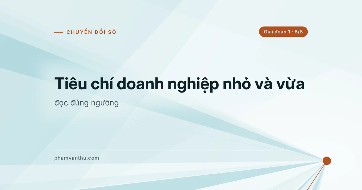 Ảnh bìa bài: Tiêu chí doanh nghiệp nhỏ và vừa