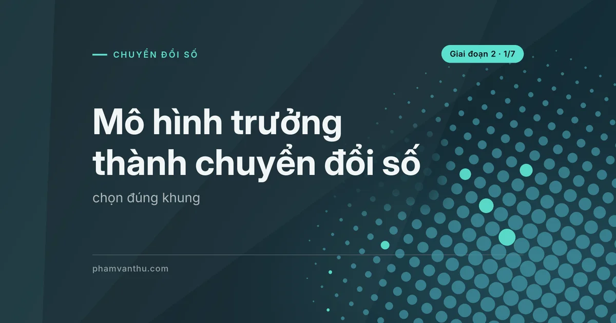 Ảnh bìa bài: Mô hình trưởng thành chuyển đổi số
