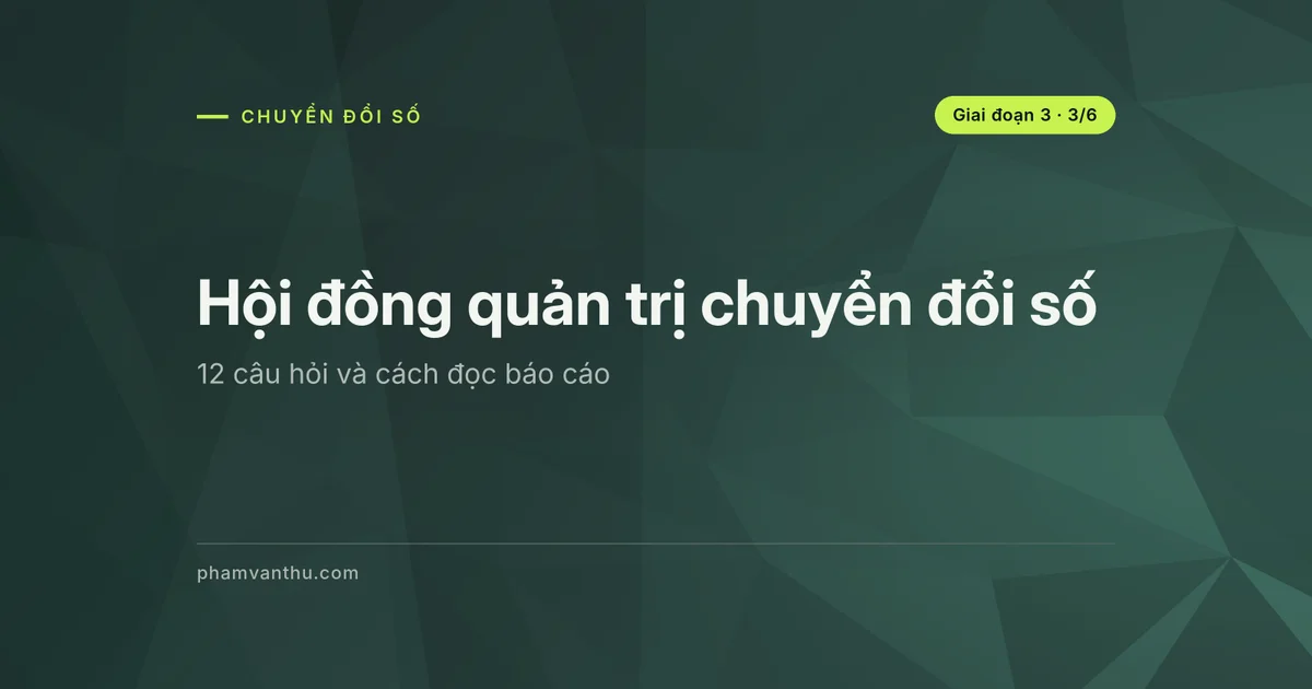 Ảnh bìa bài: Hội đồng quản trị chuyển đổi số