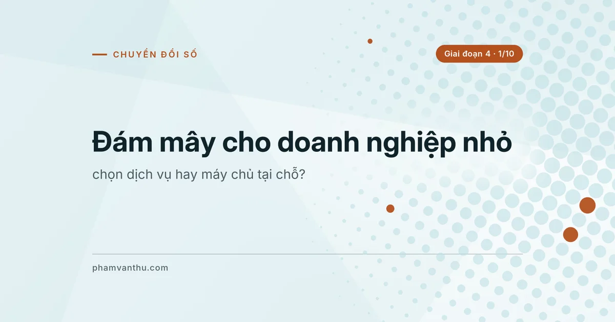 Ảnh bìa bài: Đám mây cho doanh nghiệp nhỏ
