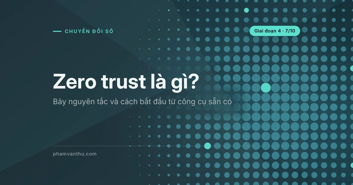 Ảnh bìa bài: Zero trust là gì?
