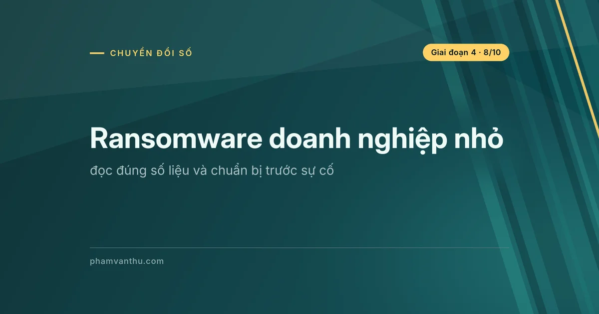 Ảnh bìa bài: Ransomware doanh nghiệp nhỏ