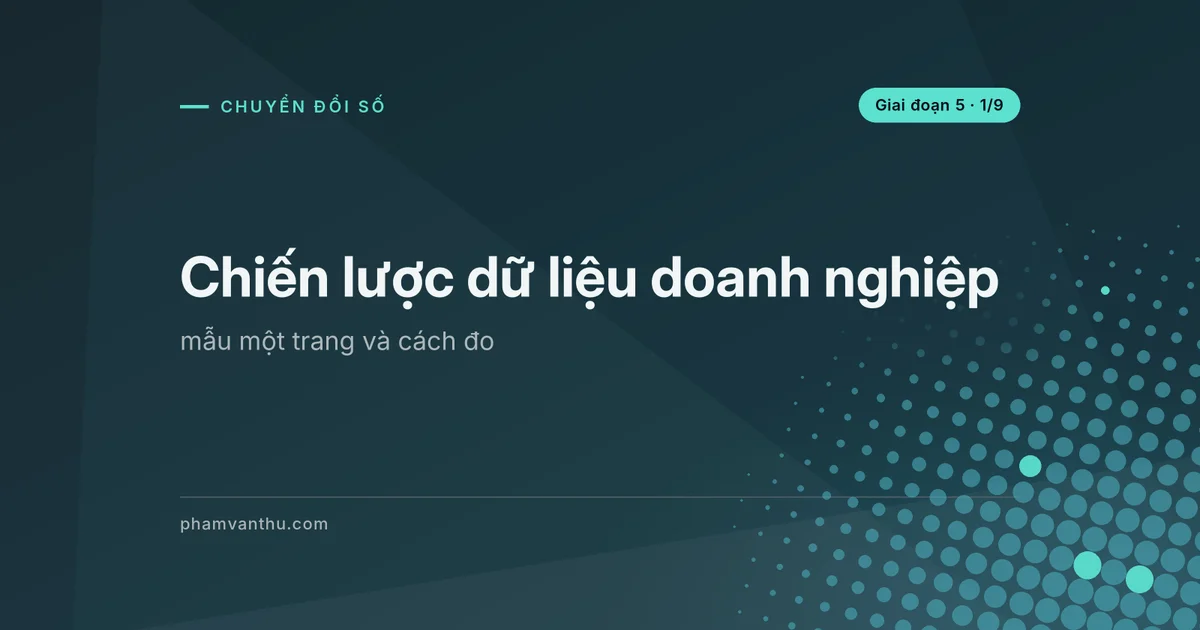 Ảnh bìa bài: Chiến lược dữ liệu doanh nghiệp