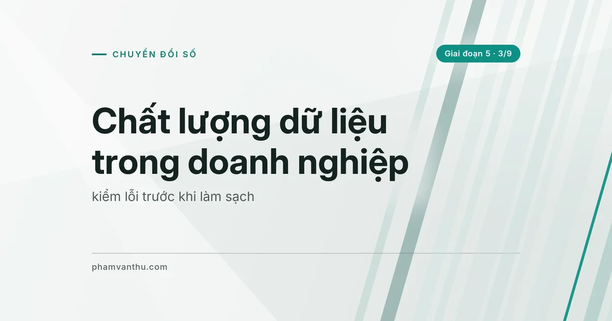 Ảnh bìa bài: Chất lượng dữ liệu trong doanh nghiệp