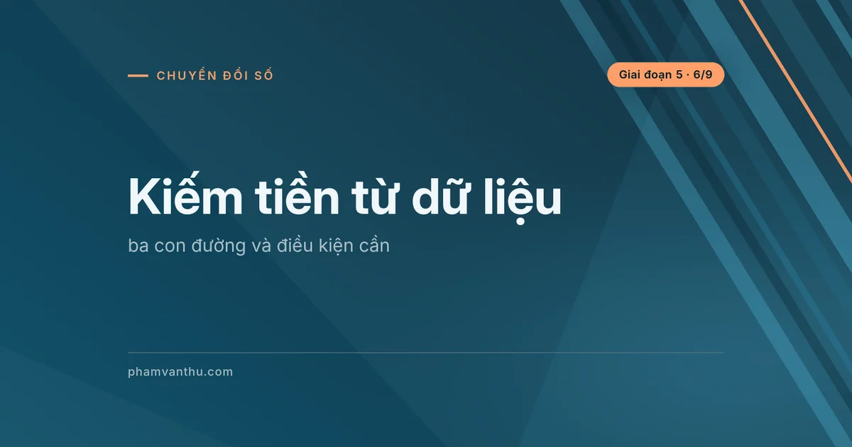 Ảnh bìa bài: Kiếm tiền từ dữ liệu