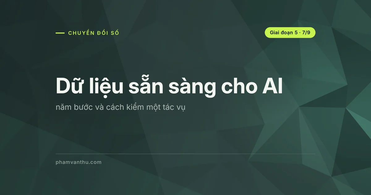 Ảnh bìa bài: Dữ liệu sẵn sàng cho AI