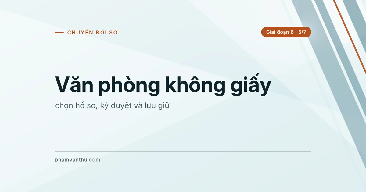 Ảnh bìa bài: Văn phòng không giấy