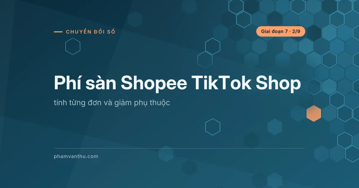 Ảnh bìa bài: Phí sàn Shopee TikTok Shop