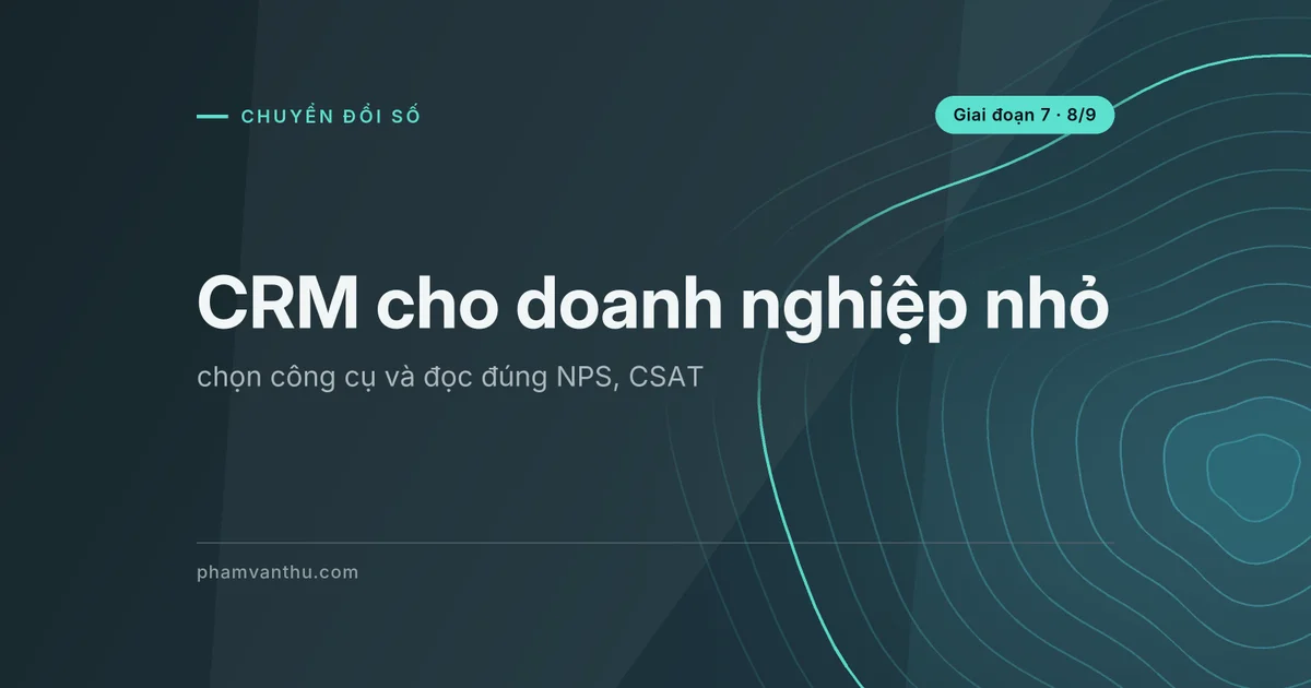 Ảnh bìa bài: CRM cho doanh nghiệp nhỏ