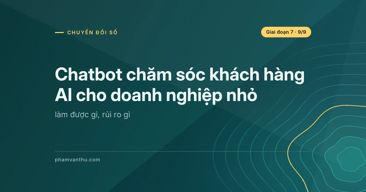 Ảnh bìa bài: Chatbot chăm sóc khách hàng AI cho doanh nghiệp nhỏ