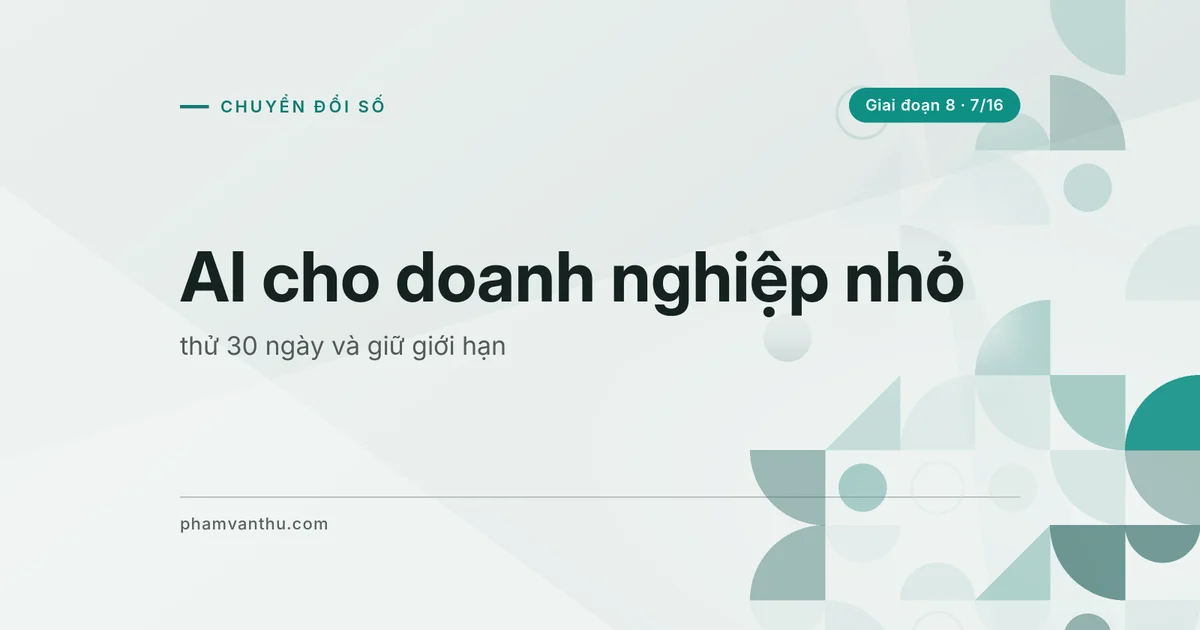 Ảnh bìa bài: AI cho doanh nghiệp nhỏ