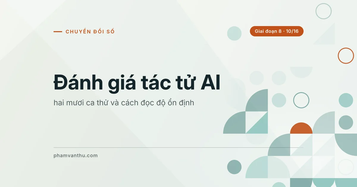 Ảnh bìa bài: Đánh giá tác tử AI