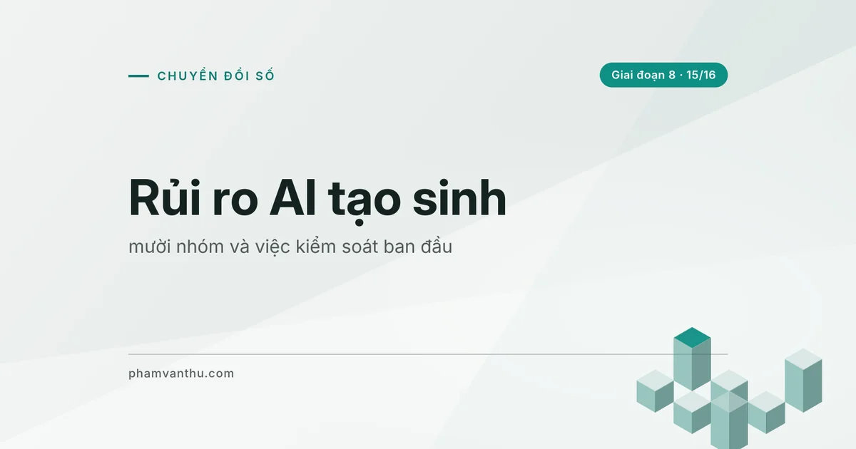 Ảnh bìa bài: Rủi ro AI tạo sinh