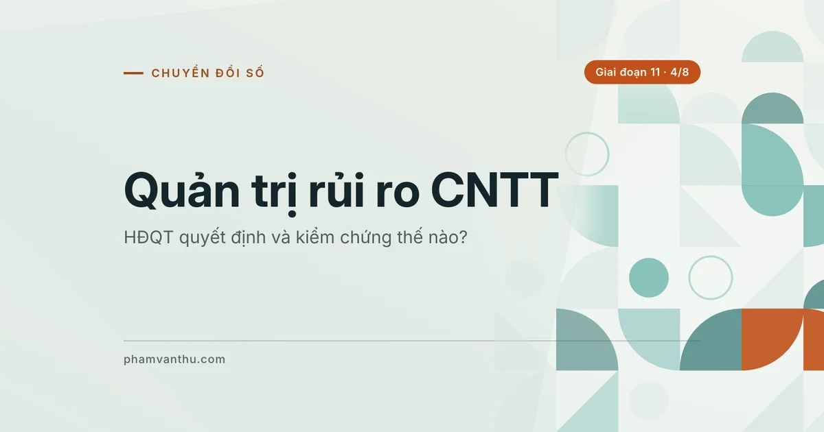 Ảnh bìa bài: Quản trị rủi ro CNTT