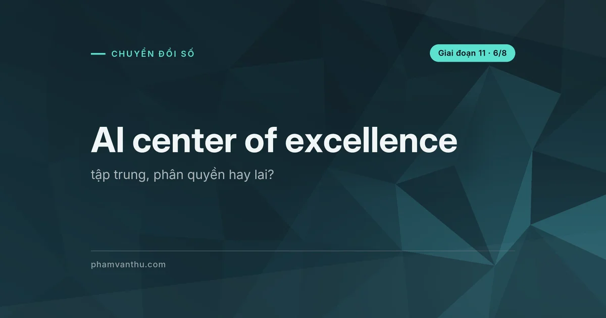 Ảnh bìa bài: AI center of excellence