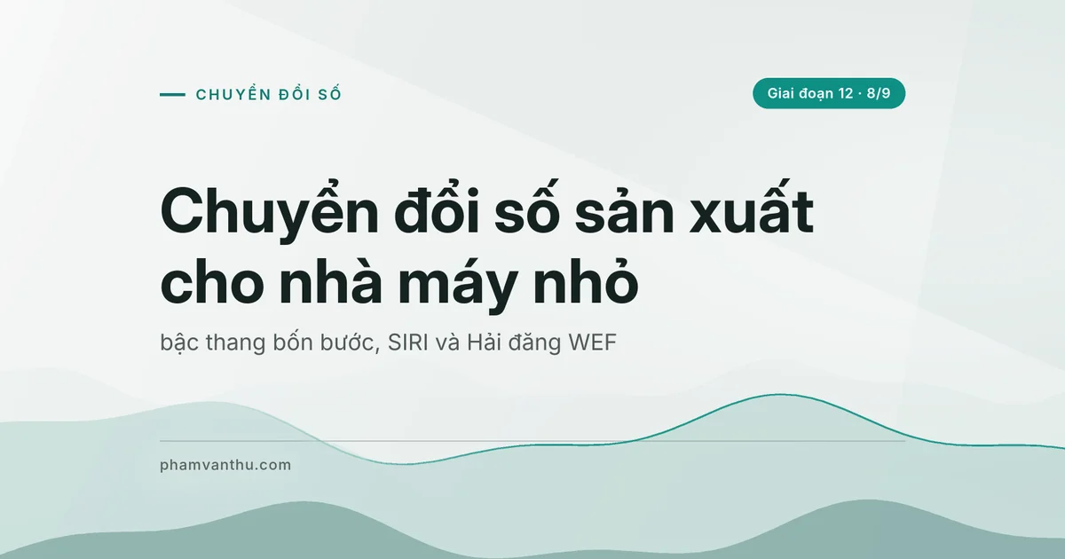 Ảnh bìa bài: Chuyển đổi số sản xuất cho nhà máy nhỏ