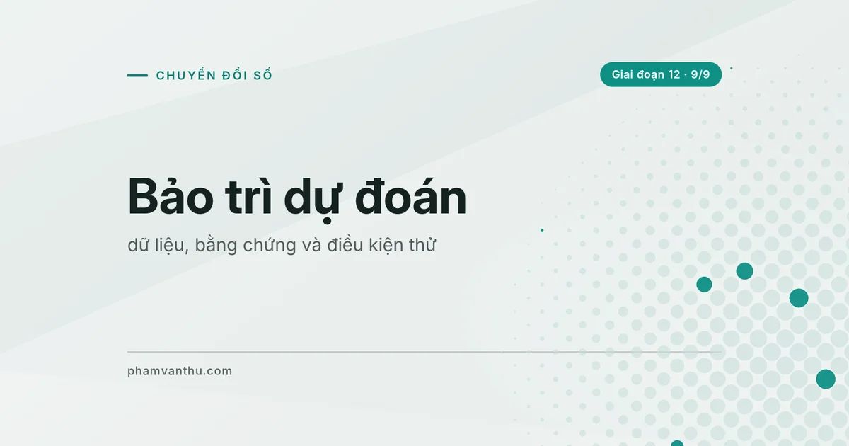 Ảnh bìa bài: Bảo trì dự đoán
