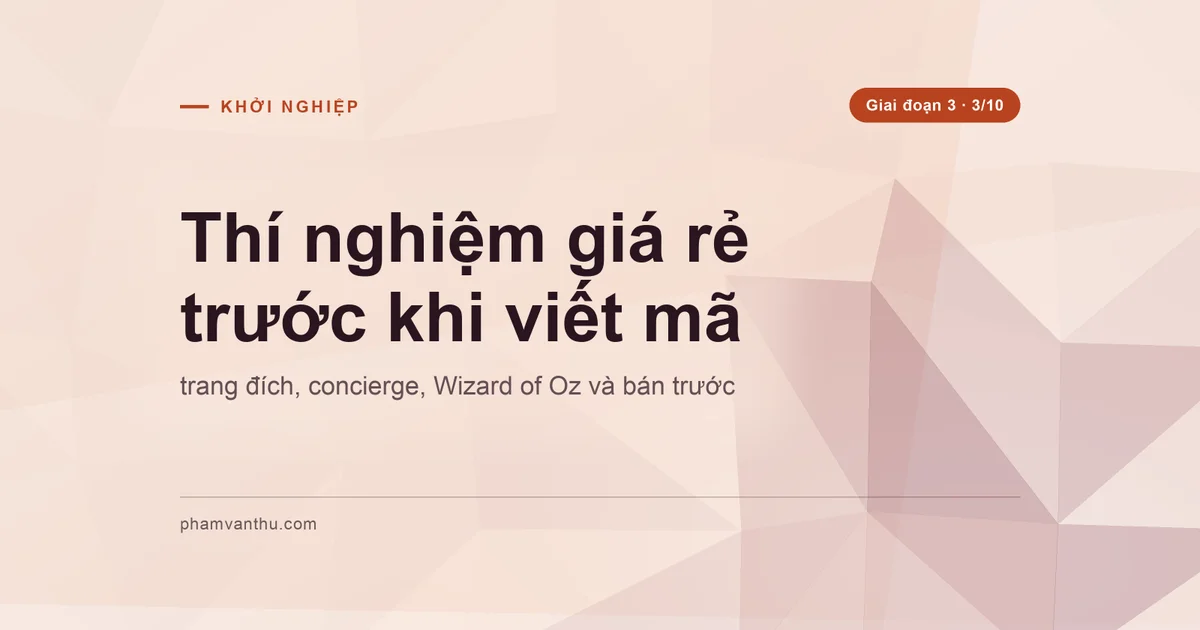 Ảnh bìa bài: Thí nghiệm giá rẻ trước khi viết mã