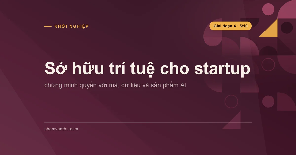 Ảnh bìa bài: Sở hữu trí tuệ cho startup