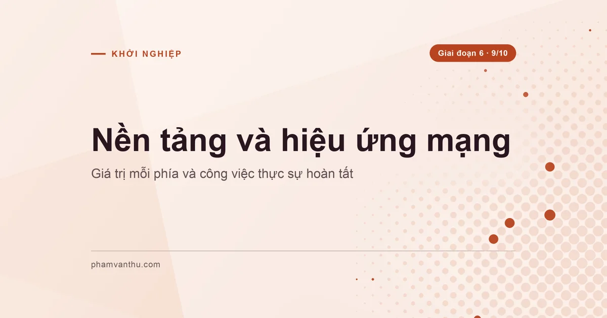 Bìa bài nền tảng và hiệu ứng mạng