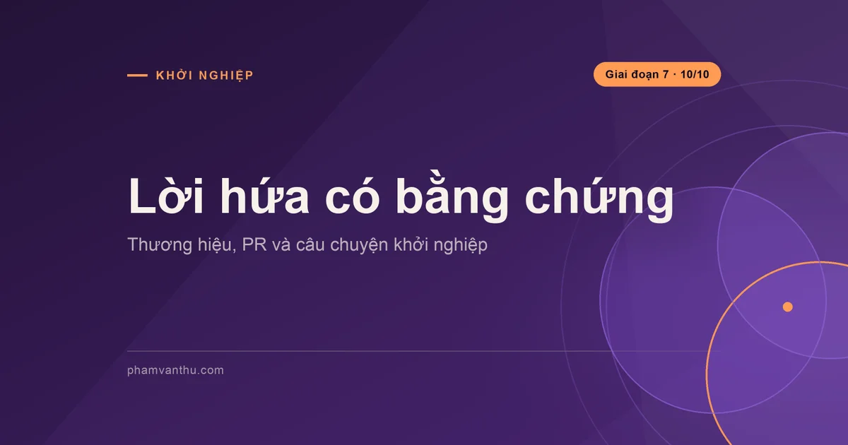 Bìa bài xây thương hiệu và câu chuyện có bằng chứng