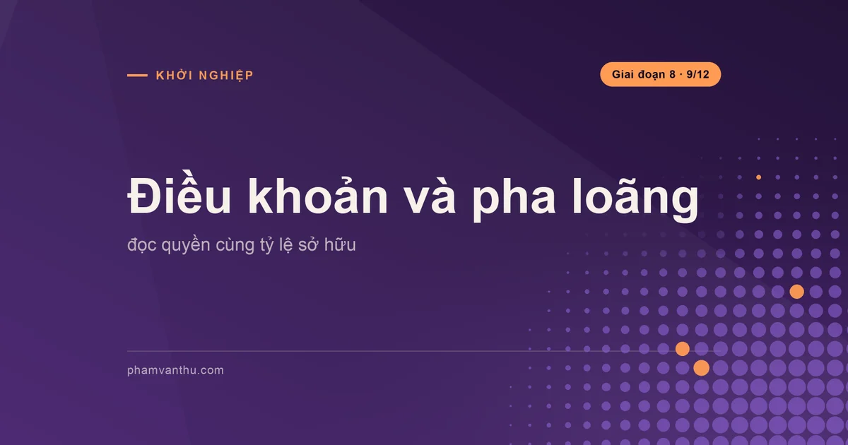 Ảnh bìa bài Điều khoản và pha loãng