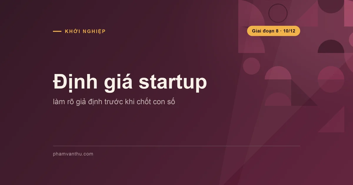 Ảnh bìa bài Định giá startup