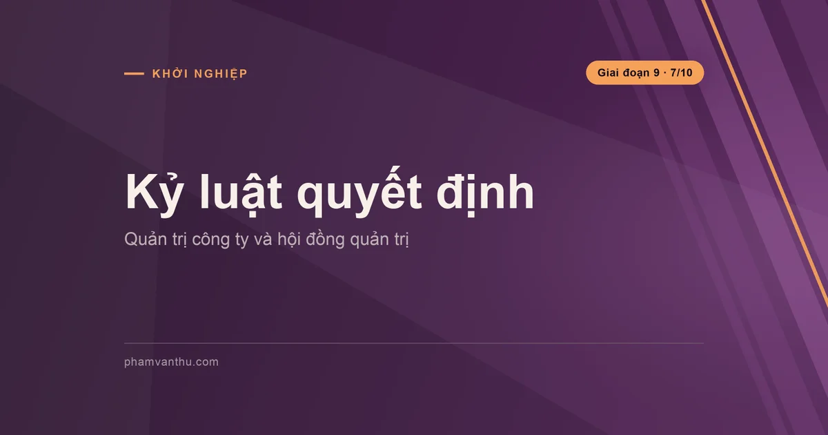Bìa quản trị công ty và kỷ luật quyết định